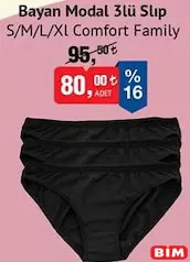 COMFORT FAMİLY KADIN MODAL 3'LÜ SLİP KÜLOT